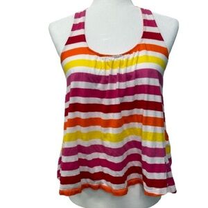 SPLASH TANK TOPS BEACH‎ FUN COLORS STRIPES SIZE LARGE